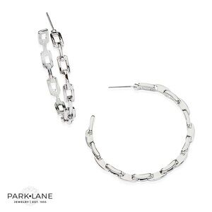 Park Lane Chantel Silver Chain Link Earrings | New